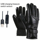 Windproof Rechargeable Hand Warmer Heated Gloves Electric Gloves Cycling Gloves