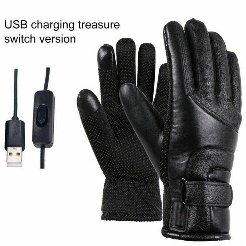 Windproof Rechargeable Hand Warmer Heated Gloves Electric Gloves Cycling Gloves