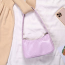 Women Butterfly Chain PU Shoulder Underarm Bags Fashion Solid Color Handbags