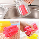 Infant Feeding Plastic Baby Bottle Brush Cleaning Tool Nipple Cleaner Sponge