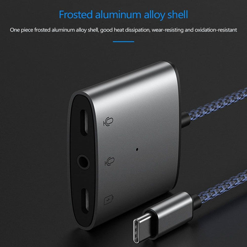 Voice Type-C Audio Adapter Earphone Jack USB C to 3.5mm Converter Cable