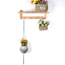 Plant Hanger Braided Flowerpot Lifting Rope Hanging Holder(Grey) Newly