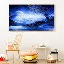 D DIY Full Round Drill Diamond Painting Blue Moon Star Lake