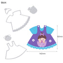 5pcs Metal Skirt Cutting Dies DIY Paper Card Scrapbooking Embossing Stencil