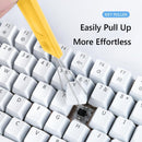 2 in 1 Mechanical Keyboard Key Cap Puller Keycap Shaft Remover Kit (Yellow)