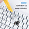 2 in 1 Mechanical Keyboard Key Cap Puller Keycap Shaft Remover Kit (Yellow)