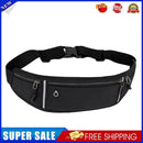Hidden Mini Belt Bag Pack Splash Proof Unisex Sport Pouch Phone Bag (Black)