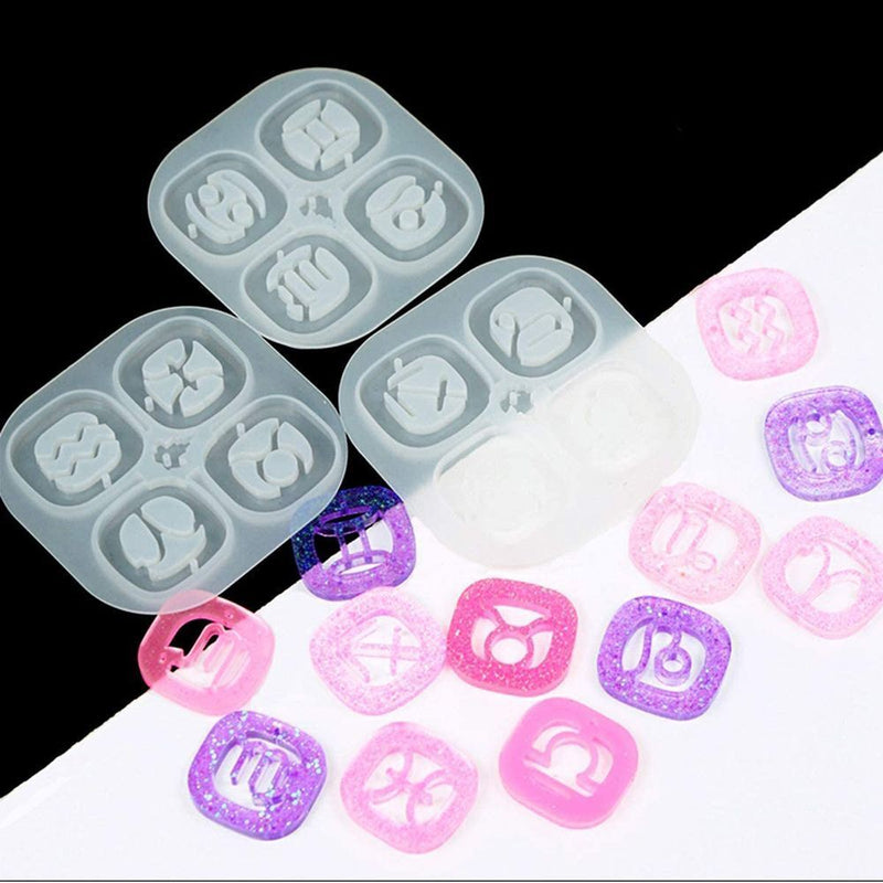 Dropping Tool Crystal Glue Pendants Mold Silicone Molds Constellation Mold