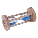 Wooden Sand Clock 3 Minutes Hourglass Sandglass Kids Toothbrush Timer(Blue)