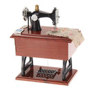 Retro Plastic Metal Sewing Machine Music Box Mechanical Jewelry Box (LJ-11)