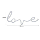 LOVE Sign LED Neon Light USB/Battery Powered Party Decor Lamp (Warm White)