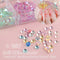 Diamond AB Color Crystal Aurora Mermaid Gradient Round Glass Nail Rhinestones