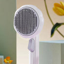 Pet Dogs Cats Pumpkin Brush Hair Shedding Auto Hair Remover Comb (C White) Newly