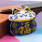 Cross Stitch Key Chain Fortune Cat Embroidery Bead Bag Pendant Handwork (B)
