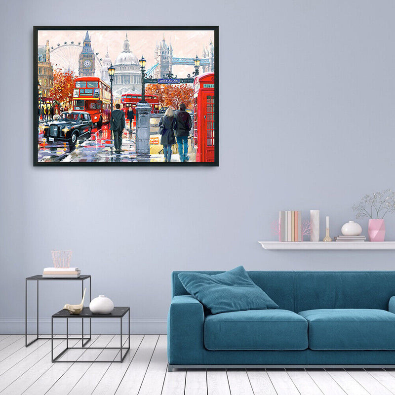 Spot Drill Handicraft 5D London Street Mosaic Kit Full Drill Diamond Painting