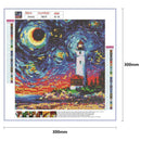 5D Full Round Drill Diamond Painting DIY Cross Stitch Craft Kit Bedroom Decor