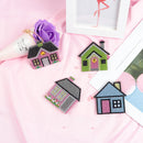 5D Full Drill Diamond Painting Keyring Pendants 4pcs Diamond Drawing Key Chain