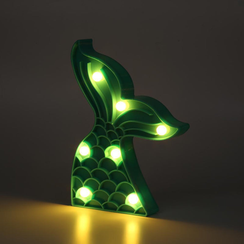 LED Night Light Indoor Wall Lamp Home Bedroom Decoration Mermaid Tail Light