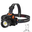 LED Headlamp Power Bank Smart Wave Induction 300lm 3 Modes Outdoor Safety Torch