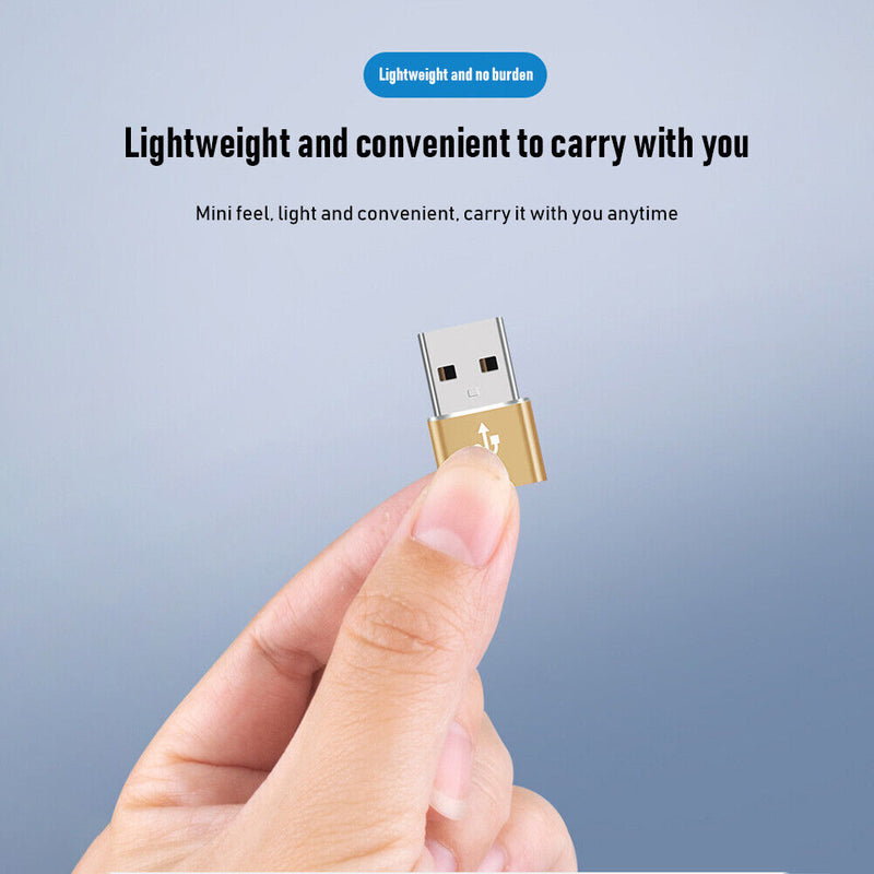 2pcs USB 3.1 Type C Female to USB 3.0A Male Adapter Data Holder Sync+Charging