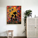 Full Cross Stitch Handcraft 14CT Counted Cat Flower Needlework DIY Home Ornament