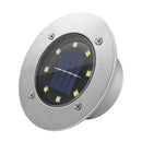 8LED Solar Underground Light Waterproof Garden Buried Lamp (White Light) Newly