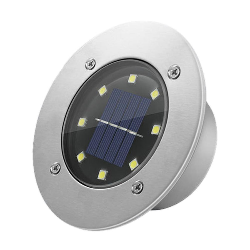 8LED Solar Underground Light Waterproof Garden Buried Lamp (White Light) Newly