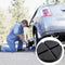 Car Cross Slotted Frame Rail Floor Jack Disk Pad Adapter For Pinch P1V8 U8T0
