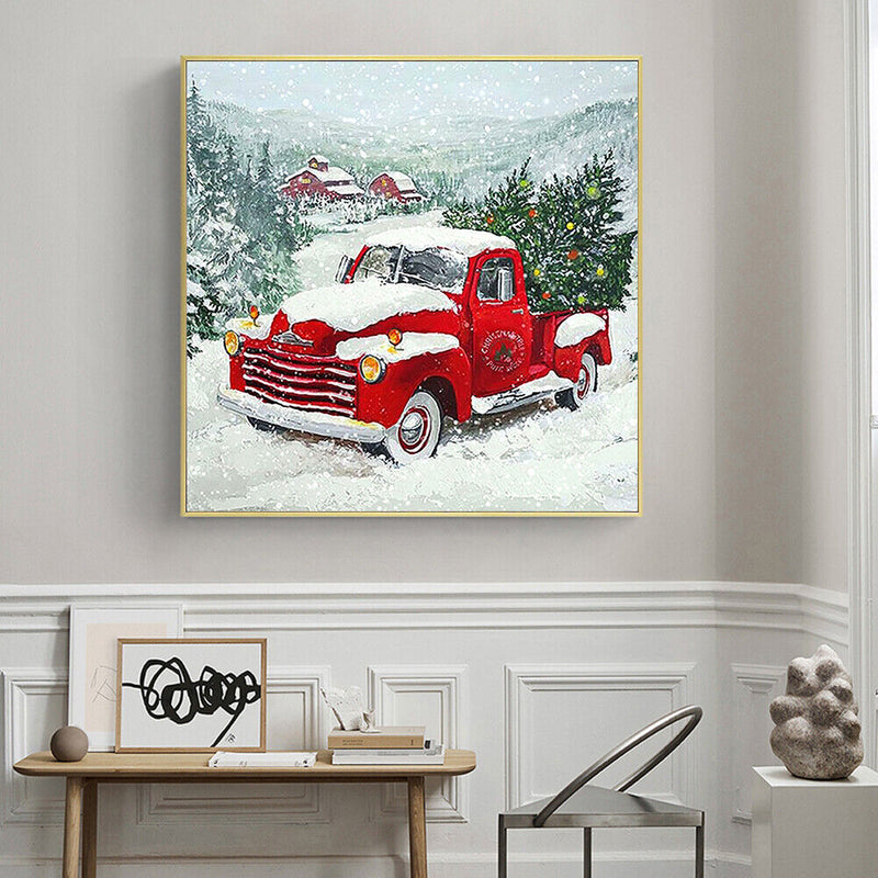 5D Red Car Diamond Painting Kit Round Drill Rhinestone Picture Craft for Gifts