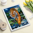 Full Round Drill DIY Diamond Painting 5D Rhinestone Butterfly Tiger Drawing Kit