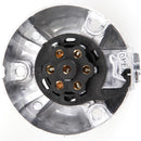 7 PIN ROUND MALE FEMALE METAL CARAVAN TRAILER PART BOAT