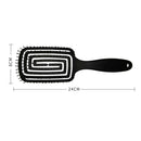 Arc Massage Comb Wide Teeth Anti-static Styling Smooth Hair Combs (Black) Newly