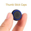 4pcs Silicone Joystick Analog Thumbstick Grip Cover for PS4 (Black+Blue) Newly