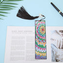 DIY Special Shape Diamond Painting Leather Bookmark Tassel Flower DIY Book