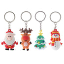Snowman Xmas Gifts Christmas Tree KeyRing Car Key Holder Christmas Keychain
