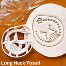 Dinosaur Fossil Baking Mould Funny 4pcs Pastry Mould Diy for Kids Birthday