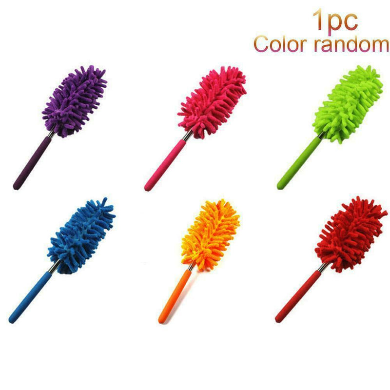 EXTENDABLE TELESCOPIC MICROFIBRE FEATHER DUSTER CLEANING EXTENDING BRUSH. L6Z4