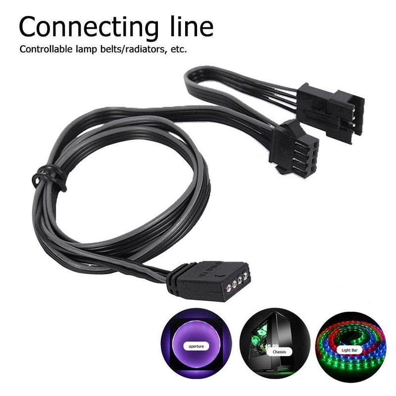 PHANTEKS 4Pin RGB Connector Cable 60cm Computer Case Fan RGB LED Strip Adapter