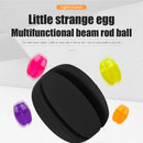 Fishing Rod Stop Egg Shape Rubber Protection Fixed Fishing Tackle (Black) Newly