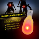Portable Solar LED Magnetic Strap Light Running Safety Clip Lamp (Yellow)