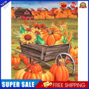DIY Full Drill Round Diamond Painting Farm Pumpkin Rhinestones Mosaic Kit