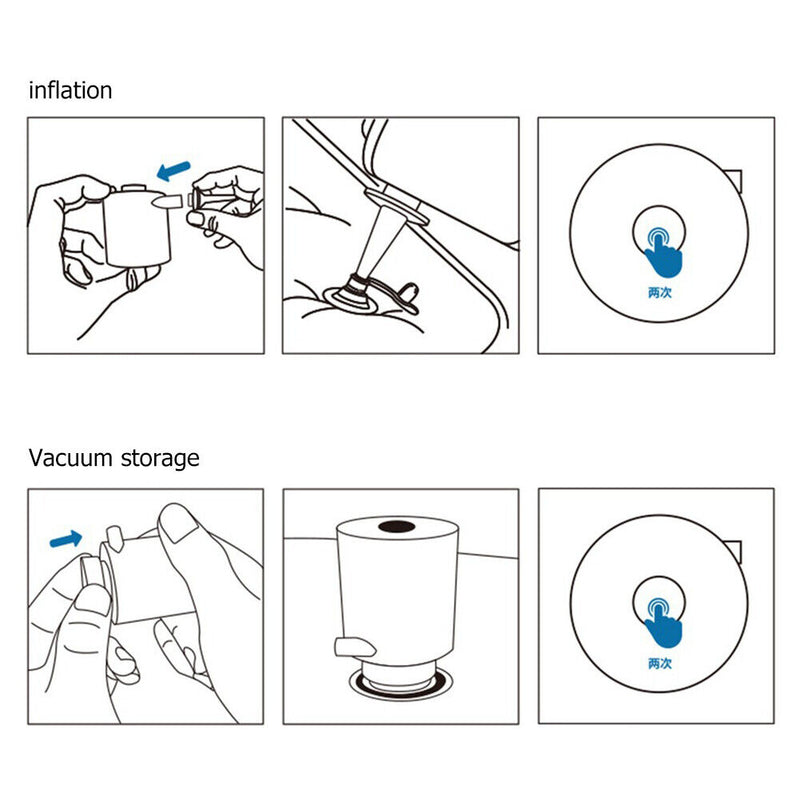 Portable Air Pump Inflator Air Compressor for Boat Mattress Inflatable Air Bed