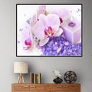 Flower 5D Round Diamond Painting DIY Needlework Cross Stitch Set Decor Gift