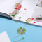 Style Pendant Lotus Leaf Brass Bookmark Book Clip Painted Pagination Mark