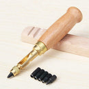 1X DIY Leather Punch Rotary Punch Belts Mute Rotary Craft Watch Punching J6Q1