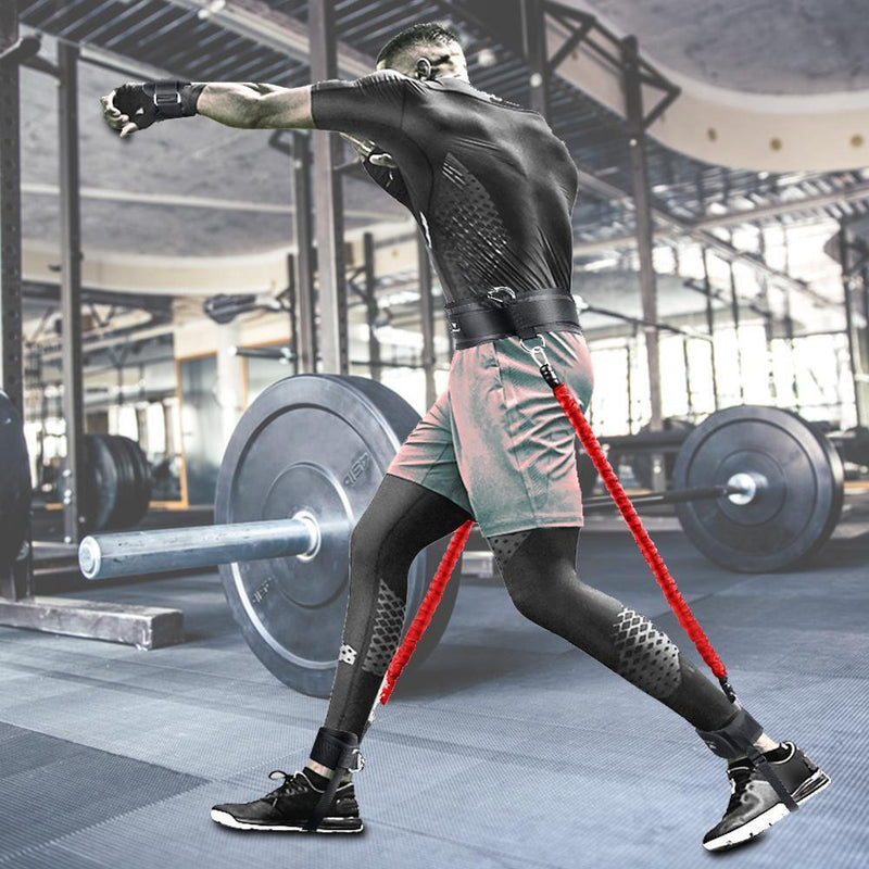 Leg Arm Bouncing Strength Trainer Strap Resistance Bands for Outdoor Gym Home