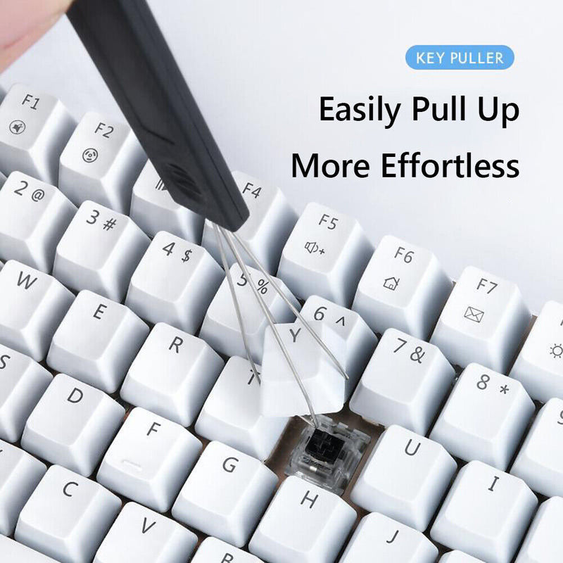 4pcs Mechanical Keyboard Keycap Puller with Brushes for Cherry MX (Black)
