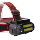 Fishing Head Lamp Work Light XPE+2* COB LED Headlamp Running Headlight