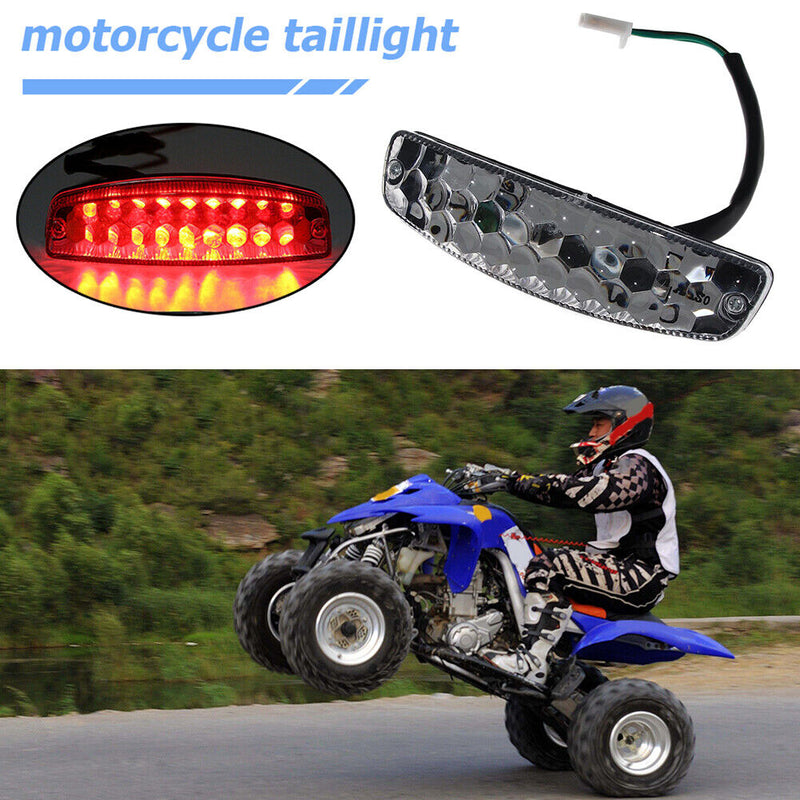 12V 16 LED Motorcycle Rear Tail Brake Lights for 50cc 125cc ATV Quad Kart Newly