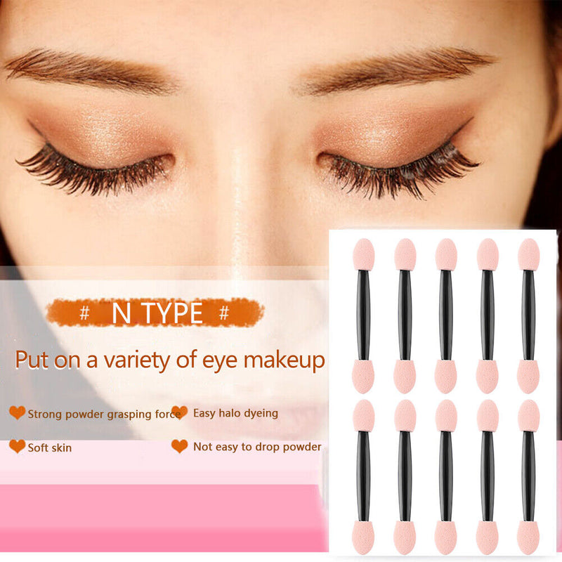 10pcs Eye Shadow Stick Powder Brushes Sponge Eyeshadow Applicator Eyes Make